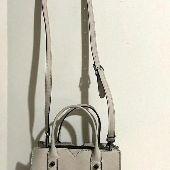 Botkier grey saffiano leather satchel handbag - Picture 12 of 15